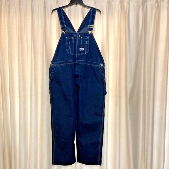 Vintage Big Smith Overalls Mens 50 x 27.5” Used Hemmed Good Quality - Picture 2 of 16